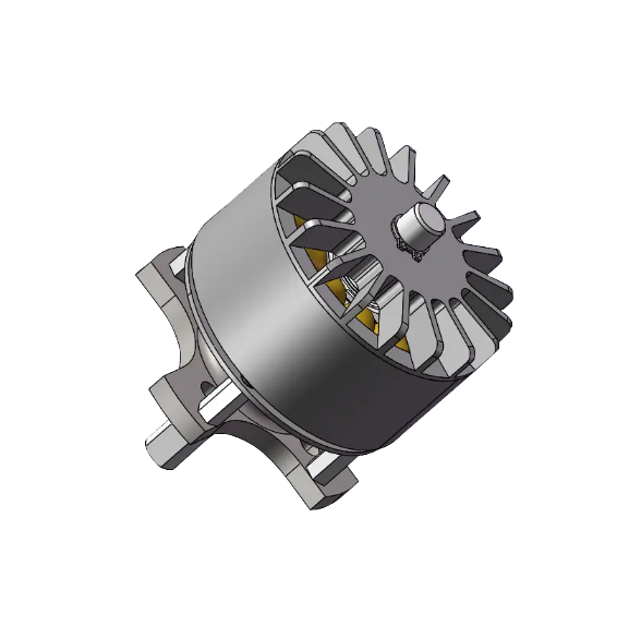 Bezuhlíkový jednosmerný motor pre digitálne nástroje série WO49 s priemerom 49 mm